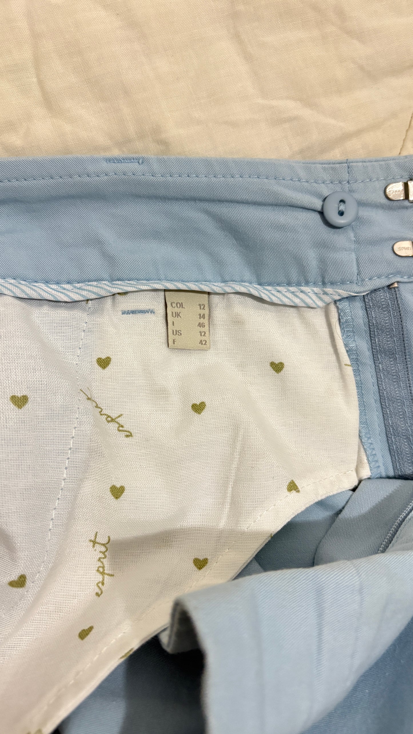 Pantalón de vestir celeste de Esprit