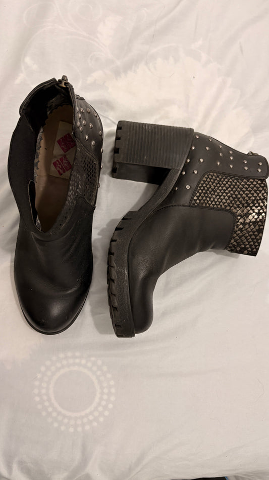 Botas cuero con plataforma