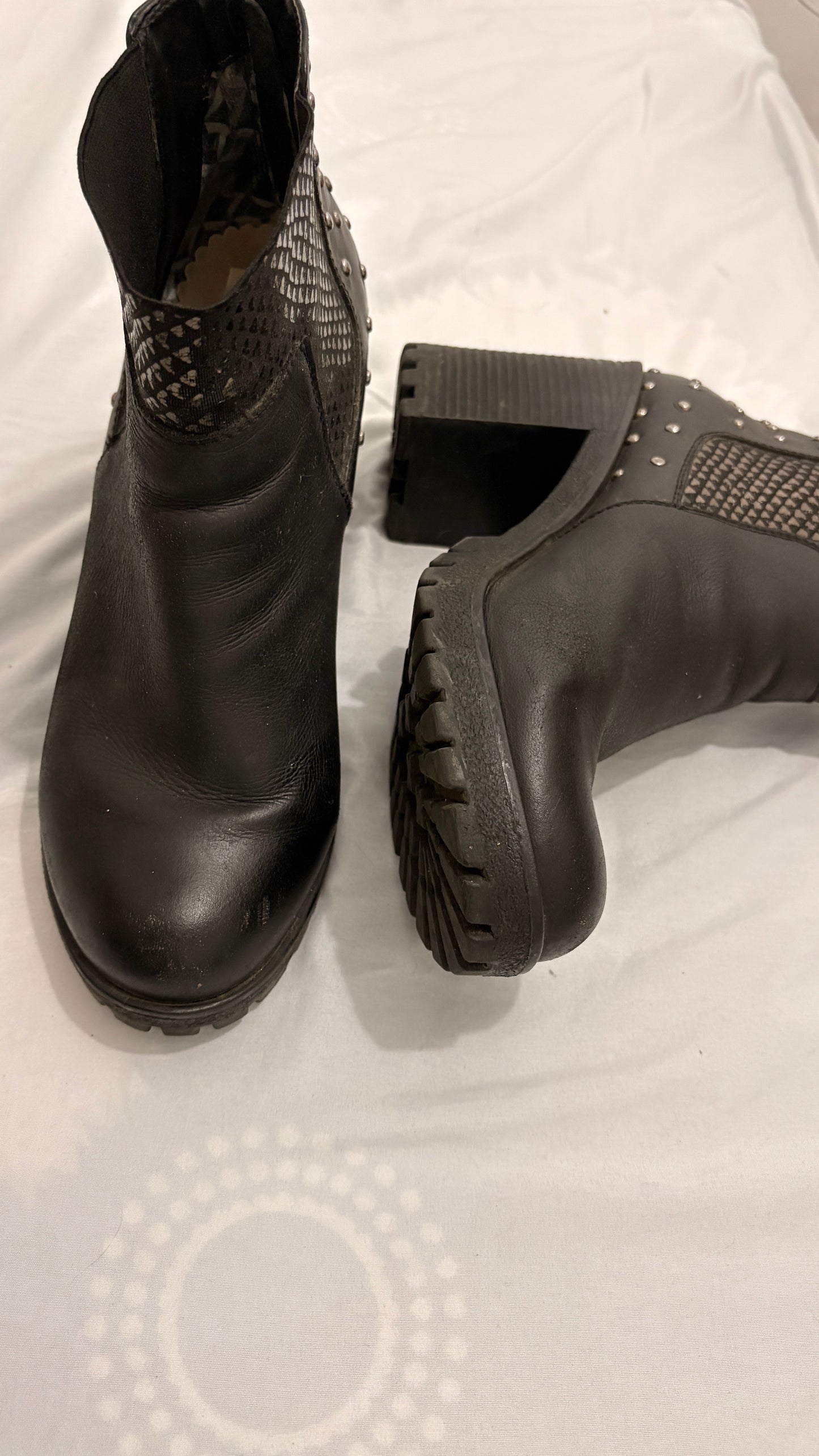 Botas cuero con plataforma