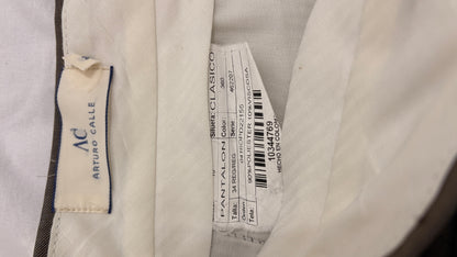 Pantalón de vestir Arturo Calle café Talla 34