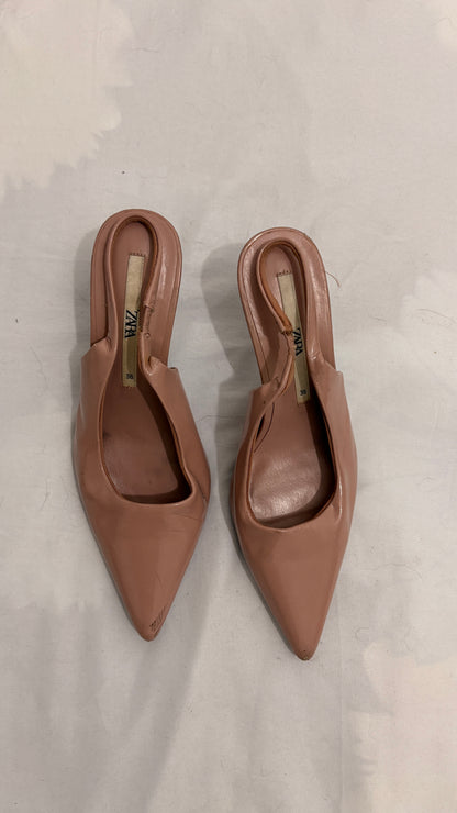 Tacones Zara Rosa palo Talla 36
