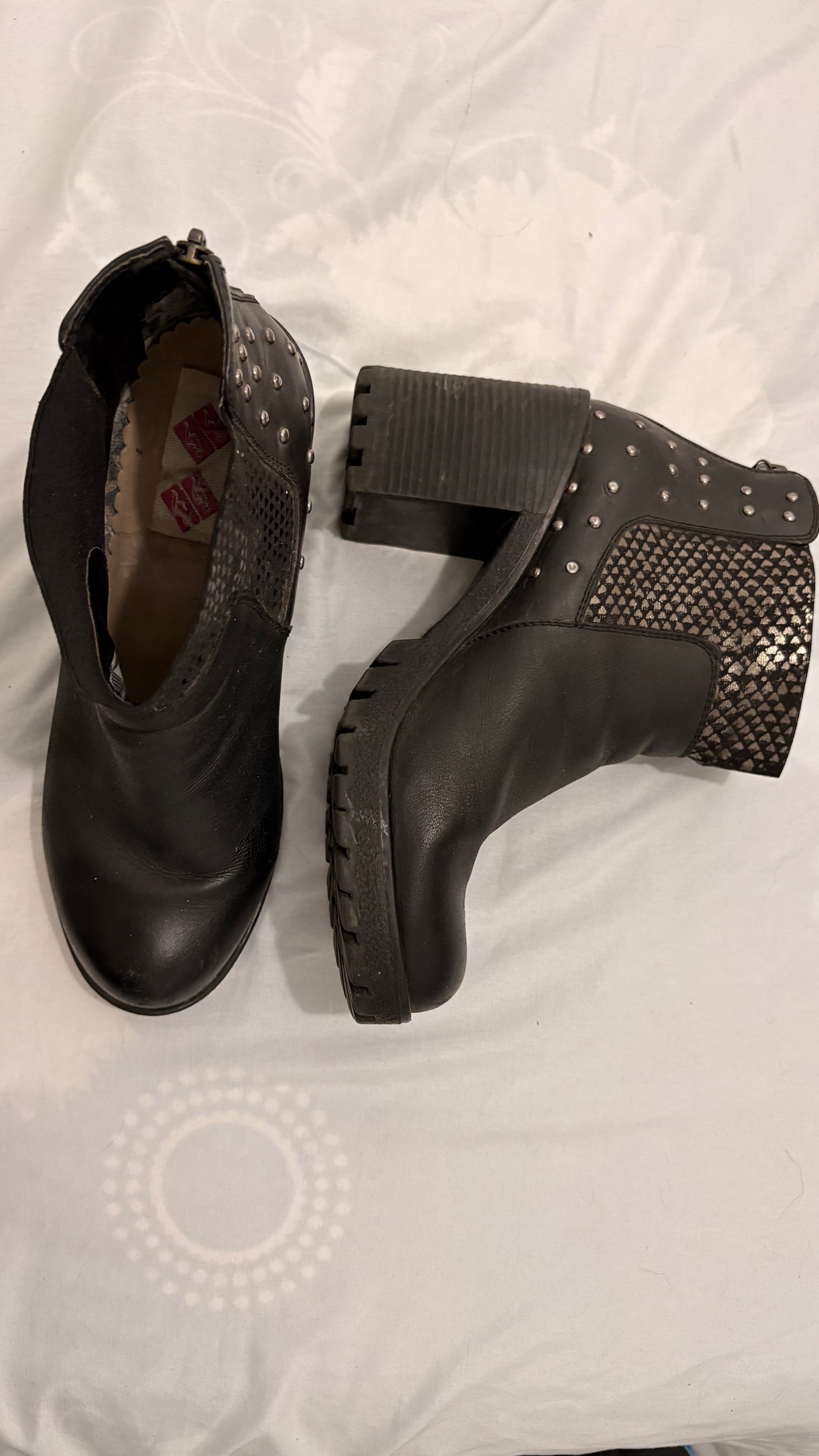 Botas cuero con plataforma