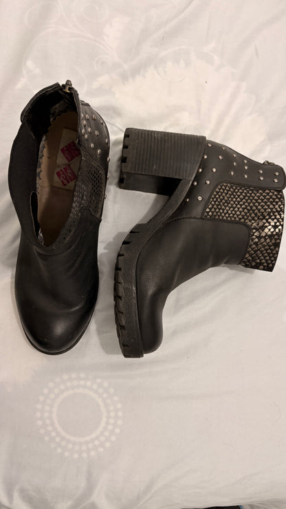 Botas cuero con plataforma