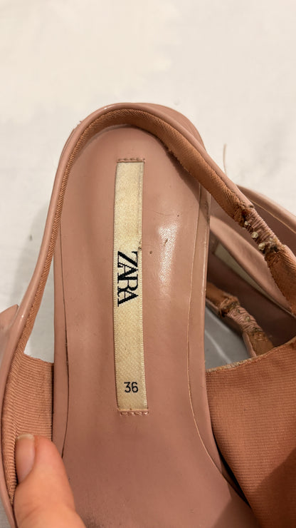 Tacones Zara Rosa palo Talla 36